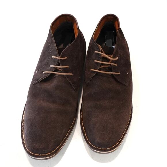 Kenneth Cole Reaction Men's Chukka Dark Brown Suede Leather Lace up Size 11.5 - Picture 2 of 9
